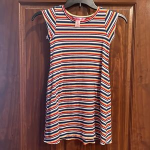 Girls size 7/8 striped swing dress